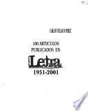 100 artículos publicados en Letra viva, 1951-2001