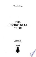 1930, hechos de la crisis
