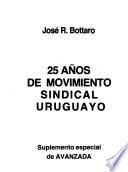 25 años de movimiento sindical uruguayo