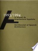 3rd biennial of Spanish architecture, 1993/1994