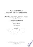 Acta Conventus Neo-Latini Cantabrigensis