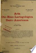 Acta oto-rino-laringológica ibero-americana