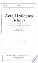 Acta urologica belgica