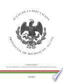 Actas de la Diputación Provincial de Michoacán 1822-1823