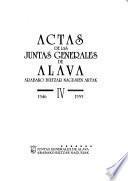 Actas de las Juntas Generales de Alava: 1546-1555