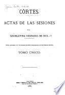 Actas de las sesiones de la legislatura ordinaria de 1813-[1814]