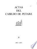 Actas del Cabildo de Petare: 1833-1835