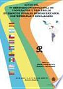 Actas del IV Seminario Internacional de Cooperación en Espacios Rurales Iberoamericanos