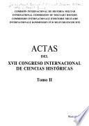 Actas del XVII Congreso Internacional de Ciencias Históricas