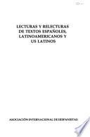 Actas Irvine-92: Lecturas y relecturas de textos españoles, latinoamericanos y US latinos