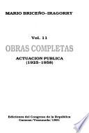 Actuacion publica (1925-1958)