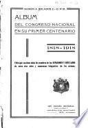 Album del Congreso Nacional en su primer centenario, 1818-1918
