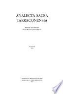 Analecta sacra Tarraconensia