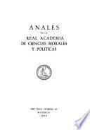 Anales - Academia Nacional de Ciencias Morales y Políticas