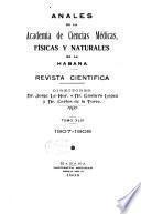 Anales de la Academia de Ciencias Medicas, Fïsicas y Naturales de la Habana