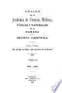 Anales de la Academia de Ciencias Médicas, Físicas y Naturales de la Habana