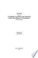 Anales de la Academia Nacional de Ciencias Exactas, Físicas y Naturales de Buenos Aires