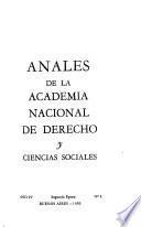 Anales de la Academia Nacional de Derecho y Ciencias Sociales de Buenos Aires