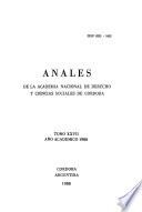 Anales de la Academia Nacional de Derecho y Ciencias Sociales de Córdoba