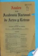 Anales de la Academia National de Artes y Letras