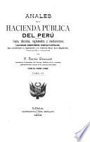 Anales de la hacienda pública del Peru