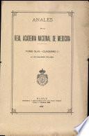 Anales de la Real Academia Nacional de Medicina - 1927 - Tomo XLVII - Cuaderno 1