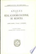 Anales de la Real Academia Nacional de Medicina - 1966 - Tomo LXXXIII - Cuaderno 1