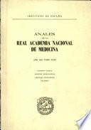 Anales de la Real Academia Nacional de Medicina - 1982 - Tomo XCIX - Cuaderno 4