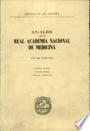 Anales de la Real Academia Nacional de Menicina - 1982 - Tomo XCIX - Cuaderno 1