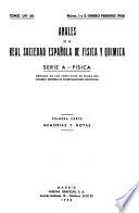 Anales de la Real Sociedad Española de Física y Química