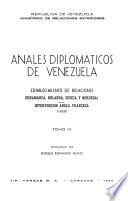 Anales diplomáticos de Venezuela