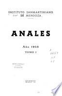 Anales - Instituto Sanmartiniano de Mendoza