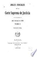 Anales judiciales de la Corte Suprema de Justicia de la Republica