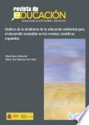 Análisis de la incidencia de la educación ambiental para el desarrollo sostenible en las revistas científicas españolas