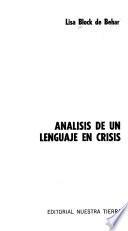 Analisis de un lenguaje en crisis
