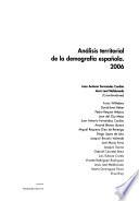 Análisis territorial de la demografía española
