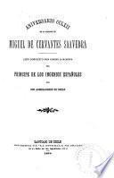 Aniversario CCLXII [i.e. doscientos sesenta y dos] de la muerte de Miguel de Cervantes Saavedra