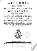 Anología del Tomo V. de la Historia Literaria de España con dos cartas sobre el mismo asunto, que sirven de introducción por los PP --- y Pedro Rodriguez Mohedano