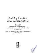 Antología crítica de la poesía chilena