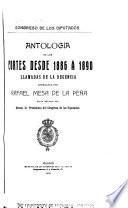 Antología de las Cortes: Desde 1886 á 1890, llamadas de la Regencia arreglada por Rafael Mesa de la Peña