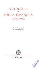 Antología de poesía española, 1965-1966