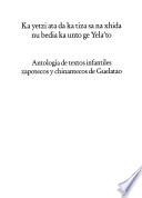 Antología de textos infantiles zapotecos y chinantecos de Guelatao