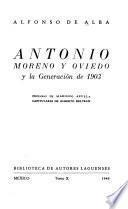 Antonio Moreno y Oviedo y la generación de 1903