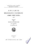 Anuario bibliográfico colombiano Rubén Pérez Ortiz.