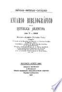 Anuario bibliográfico de la Repúblic Arjentina