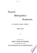 Anuario bibliográfico hondureño, 1961-1971