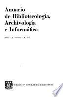 Anuario de bibliotecología, archivología e informática