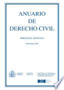 Anuario de Derecho Civil (Tomo LXXVI, fascículo I, enero-marzo 2023)