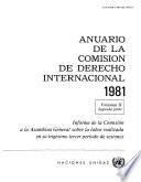 Anuario de la Comisión de Derecho Internacional 1981, Vol.II, Part 2