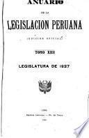 Anuario de la legislación peruana